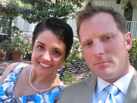 In our wedding finery