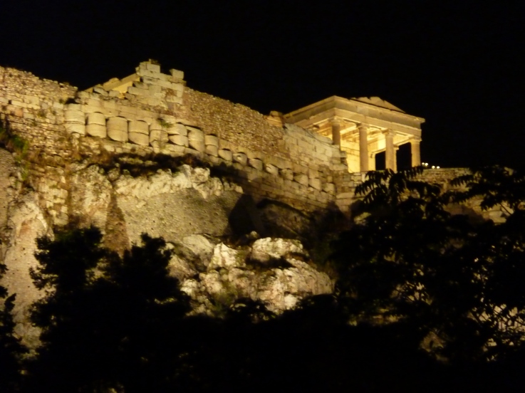 Picture of Acropolis taken at first restaurant.